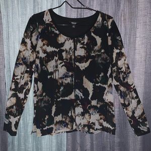 Simply Vera patterned top sz L